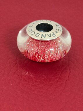PANDORA Snow White's Signature Color Murano Glass Charm Bead S925 ALE